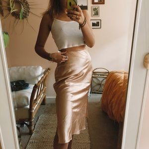 princess polly silk skirt